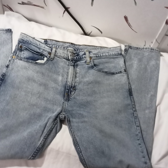 Mens Levi Original Blue Jeans 34Waist 32What Ever L Stands For - Picture 3 of 5